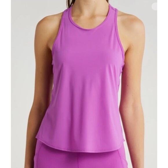 Beyond Yoga POWERBEYOND Lite Resilient Tank Size XL Violet Berry - Picture 1 of 9